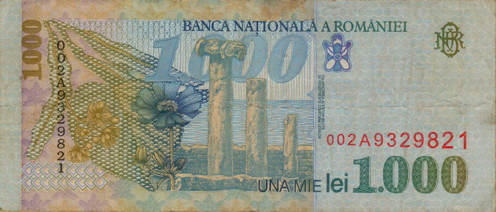 Romania 1000 1998 VF P-106/1